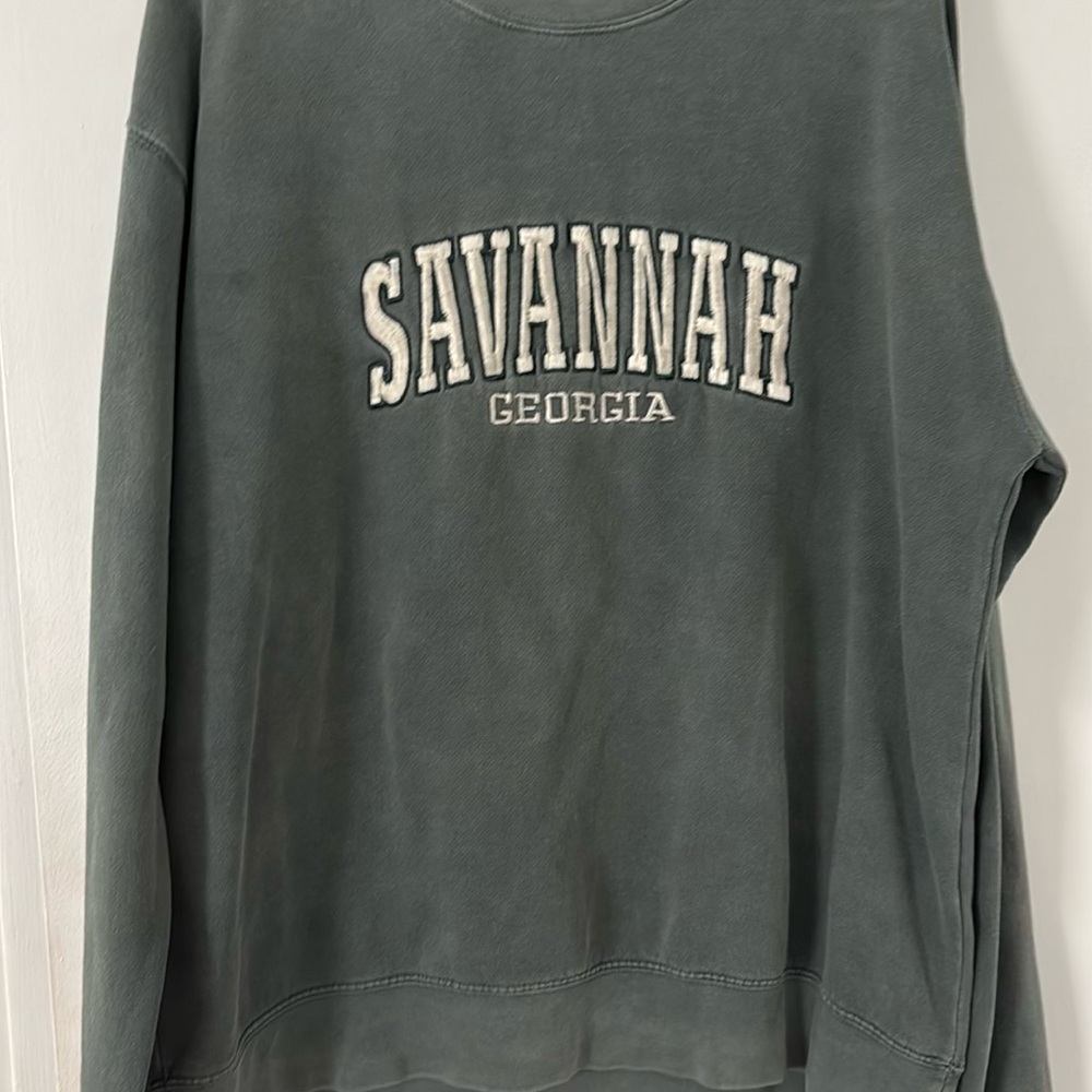Savannah Georgia Vintage Sweatshirt - Green
